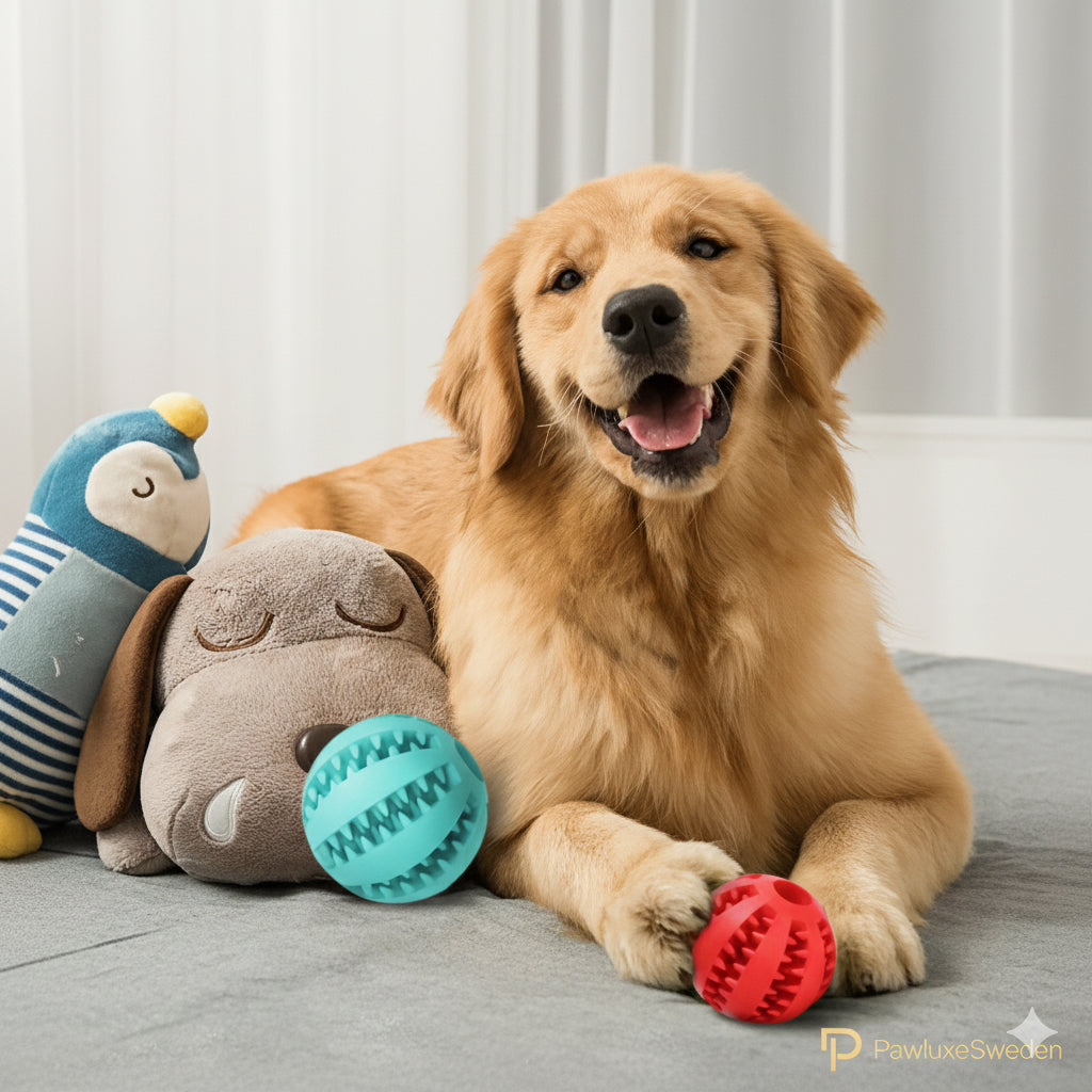 Interaktiv Hundleksak med Rep & Boll – PawluxeSweden