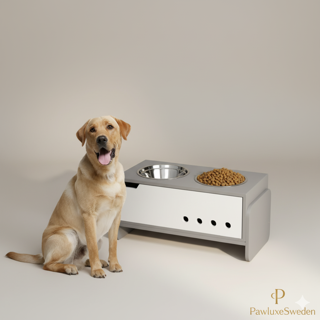 Justerbar Upphöjd Matskål – PawluxeSweden