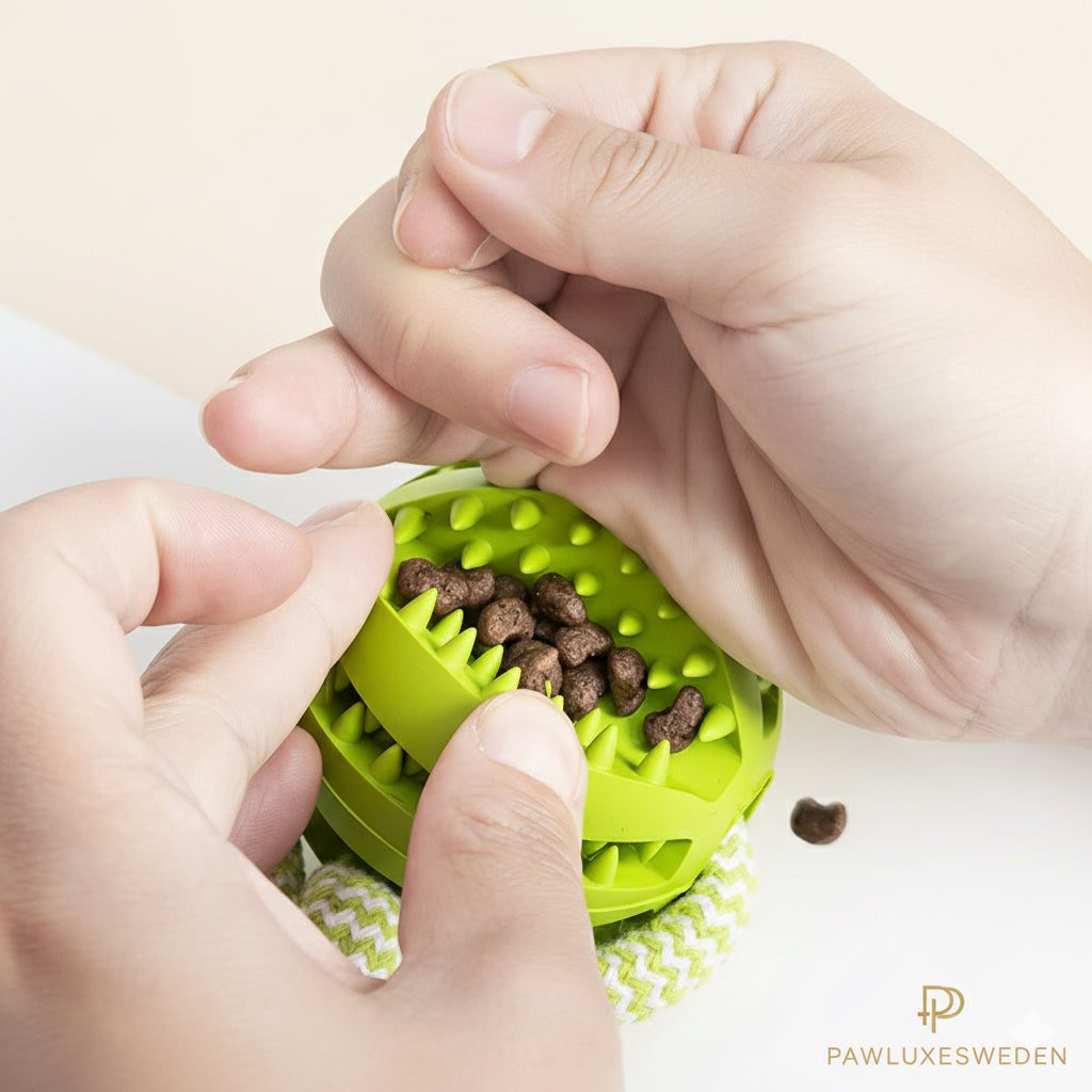 Interaktiv Hundleksak med Rep & Boll – PawluxeSweden