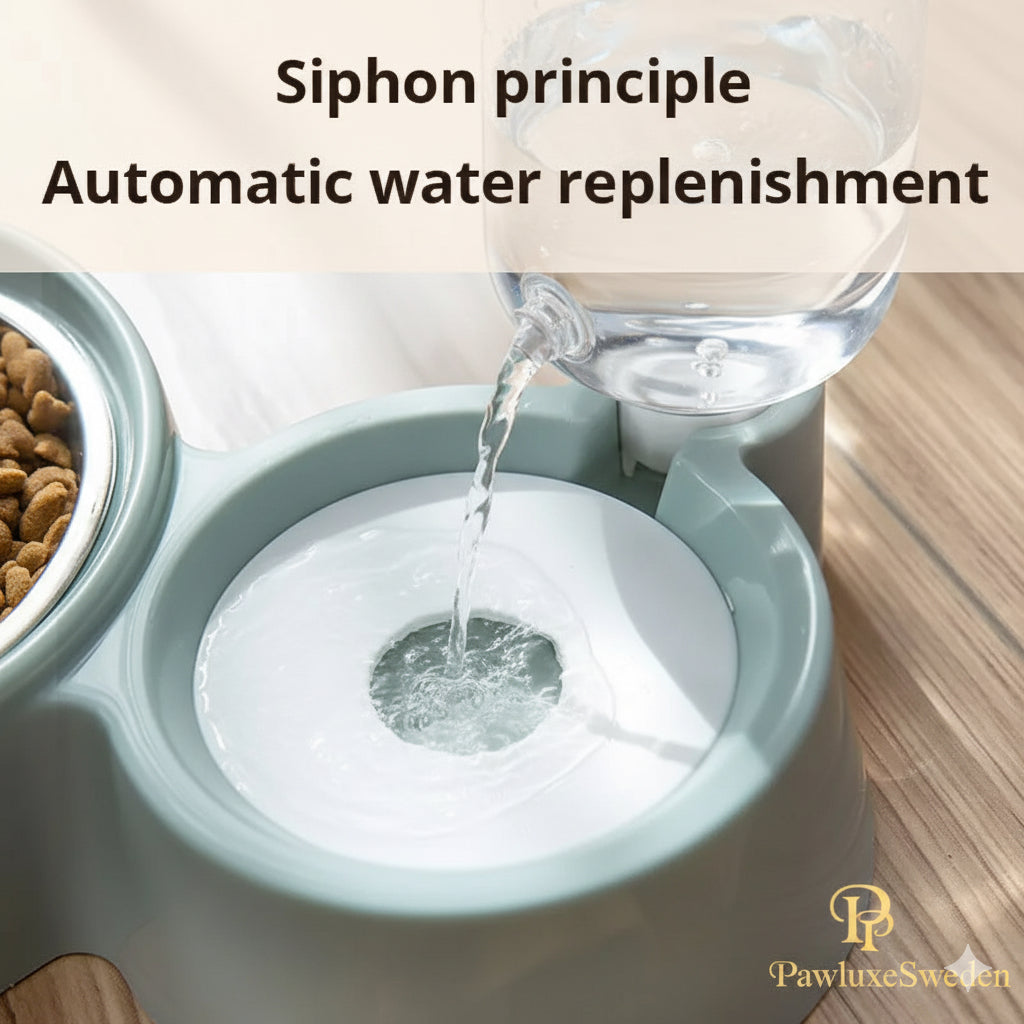 Automatisk Mat- & Vattenskål – PawluxeSweden