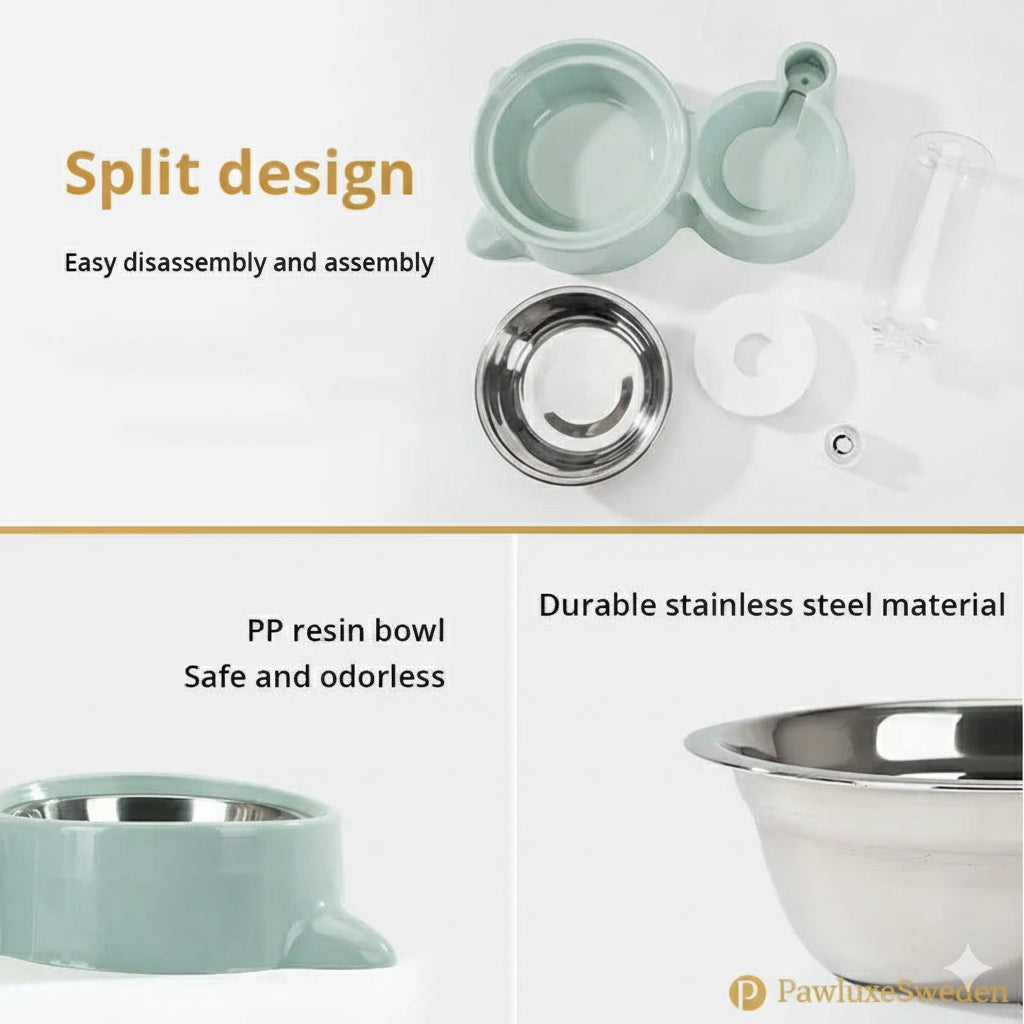 Automatisk Mat- & Vattenskål – PawluxeSweden