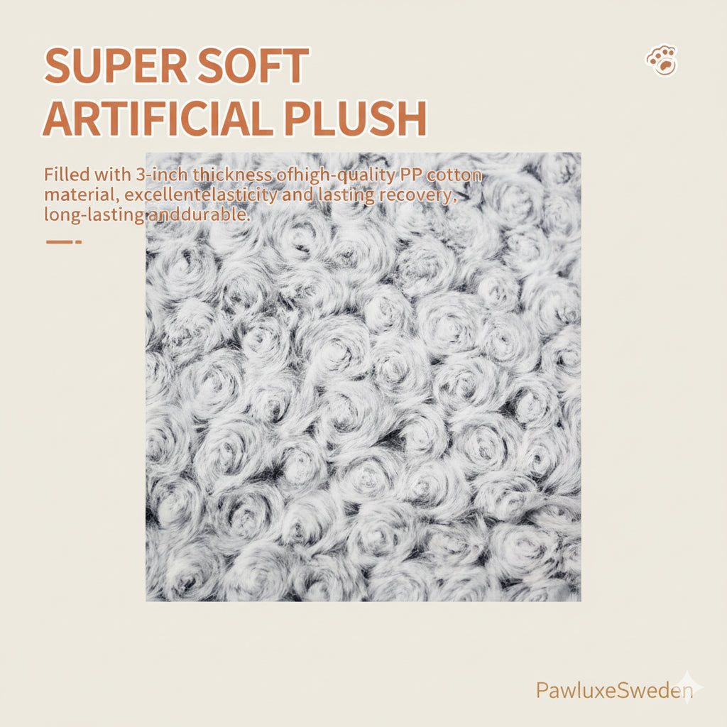 Lyxig Hundbädd i Sammet – PawluxeSweden